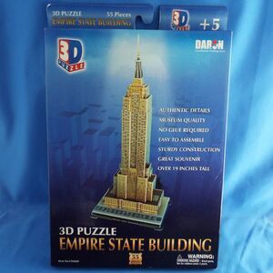 New Daron Empire State Building 3D Puzzle, 55-Pieces Brand New